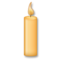 Candle emoji on LG